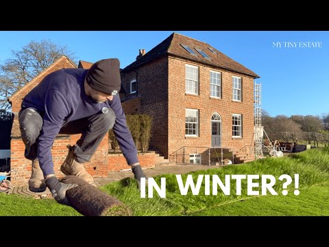 Laying a Lawn in Winter?! | A Last Minute Georgian House Garden Project