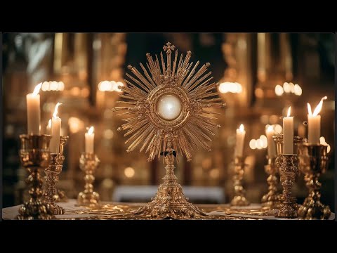 4K LIVE Gregorian Chant for Holy Eucharist | Sacred Latin Prayers of Adoration ✝️ NO ADS