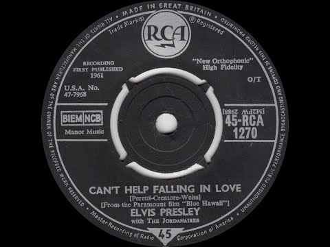 Elvis Presley - Can't Help Falling In Love