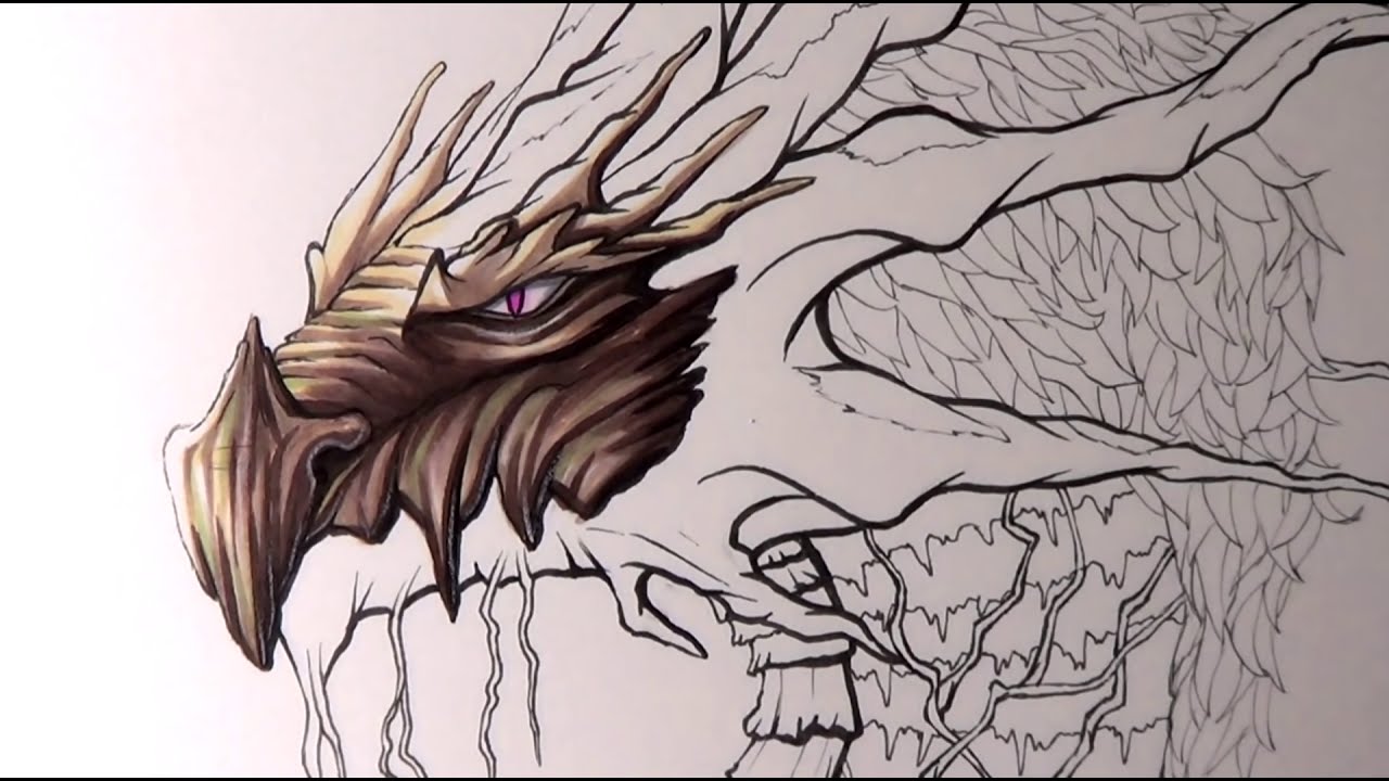 draw a fantasy earth dragon by lethalchris