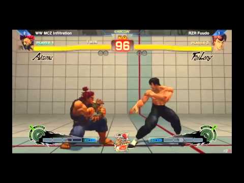 Street Fighter 25th Anniv. Tournament SSF4 v2012 Loser Finals WW MCZ Infiltration vs RZR Fuudo