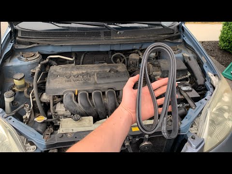 How to replace a serpentine belt on a Toyota Matrix