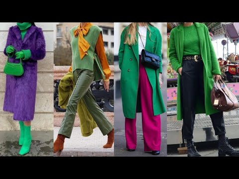 ATUENDOS y COMBINACIONES de ropa en uno de Los COLORES EN TENDENCIA MODA OTOÑO INVIERNO 2024/2205
