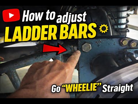 How to adjust ladder bars