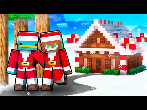 Construí una CASA DE NAVIDAD en Minecraft!