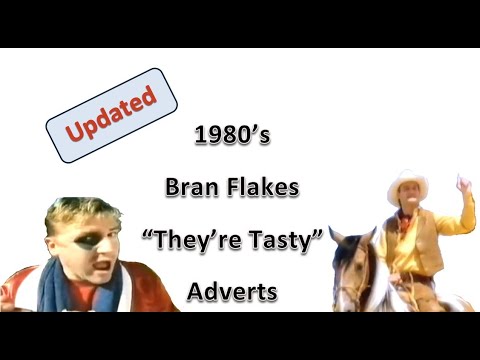(1982-89) Updated - They're Tasty Bran Flakes Cereal Advert Compilation