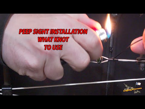 HOW TO TIE IN A PEEP SIGHT FOR BEGINNERS