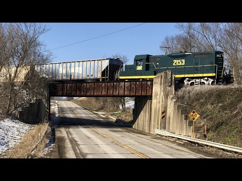 Ohio Short Line Railroad, Rusty Rails Get Action! Ohio South Central Railroad 1951 Locomotive Action
