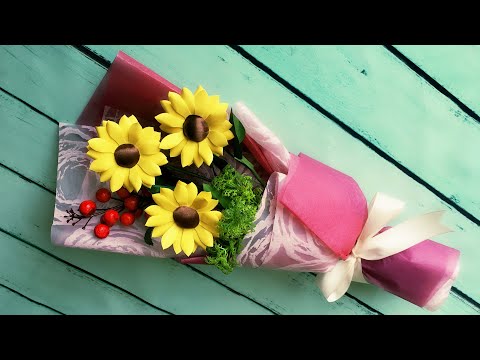 ABC TV | How To Make Sunflower Paper Flower Bouquet With Shape Punch - Craft Tutorial