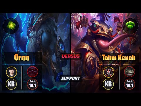 Life [Aftershock] ORNN (Support) VS [Guardian] TAHM KENCH - Grandmaster KR Patch 10.1