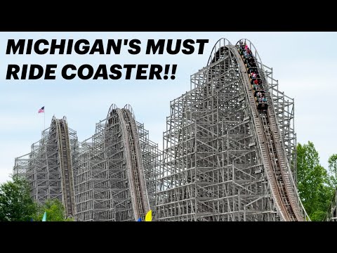 You NEED To Visit Michigan For This Roller Coaster!! - A Trip to Ride Shivering Timbers!