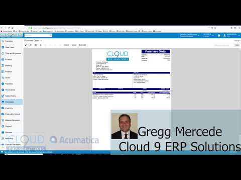 How to Create a Purchase Order in Acumatica