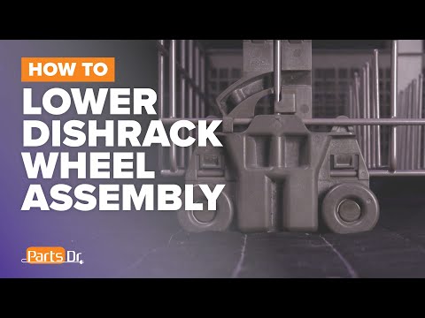 How to replace Lower Dishrack Wheel on your Whirlpool Kenmore KitchenAid Dishwasher # WPW10195417