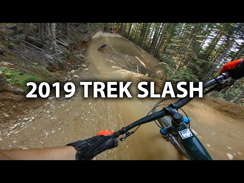 Demo Riding a 2019 Carbon Trek Slash 29er - Whistler Bike Park | Jordan Boostmaster Video