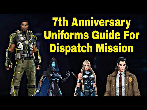 7th Anniversary Uniforms Guide For Dispatch Mission 2022 - Marvel Future Fight