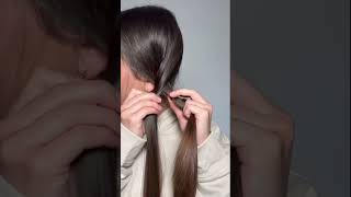 If you can’t braid, try this hack #hairhacks