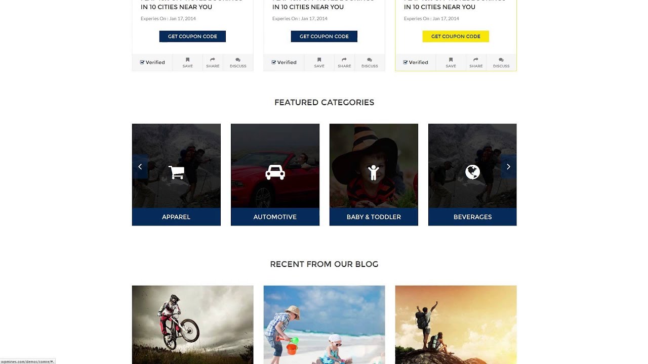 Comre - Coupon and Offers HTML Template