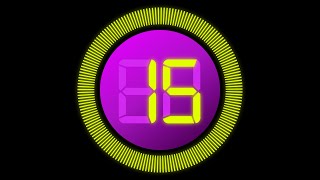 Download the video "15 Second Countdown Timer with clock Ticking sound & Finish alarm beep #timer #clock #countdown"