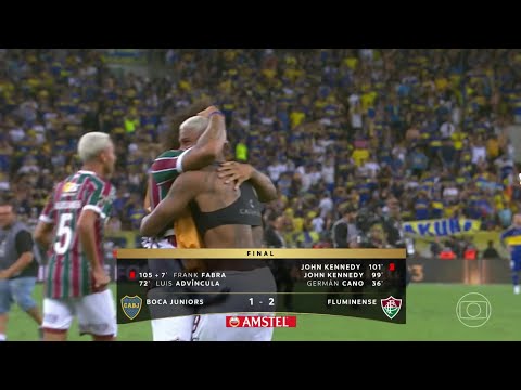 APITO FINAL + ENTREGA DA TAÇA + GOLS FLUMINENSE 2X1 BOCA JUNIORS- FINAL DA LIBERTADORES 2023- GLOBO