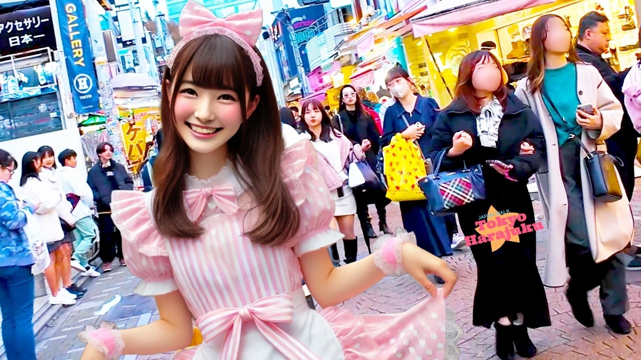 Tokyo Harajuku👍 Bustling Town♪💖 4K Non-stop 1 hour