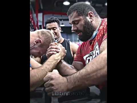 Levan Saginashvili is too much stronger than Kiril Sarychev 🦾🔥 #armwrestling #shorts #motivation
