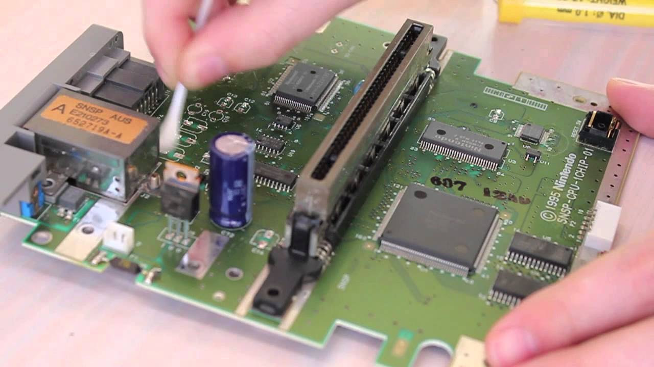 Super Nintendo Serial UP17548016 Capacitor Replacement