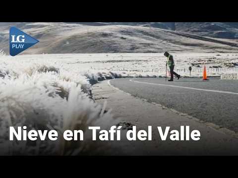 Interrumpen el tránsito entre Tafí del Valle y Amaicha por la presencia de hielo en la ruta 307