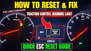 How to Fix & Reset ESC Light | Traction Control Warning Quick Reset Guide!