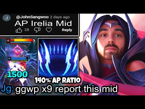 AP Irelia Mid is gonna get me banned.. | Tank Veigar Top, Bruiser Kindred Top, Moody Vex Mid
