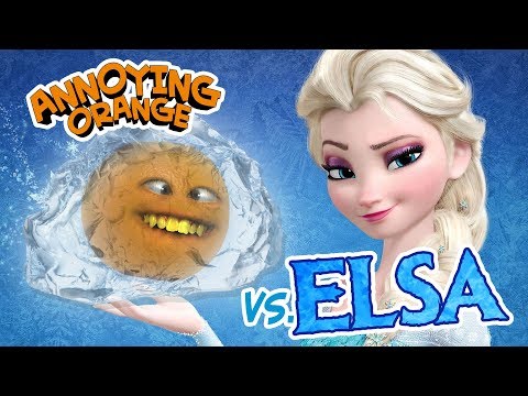 迷惑なオレンジ vs エルサ（フローズンパロディ）！ ft.レベッカ・パーハム (Annoying Orange vs Elsa (Frozen Parody)! ft. Rebecca Parham)
