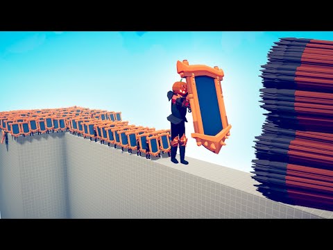 CAN 100x HALLOWEEN MIRROR SHIELD CROSS THE BRIDGE? - TABS | Totally Accurate Battle Simulator 2023