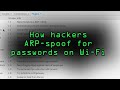 How Hackers Arp-Spoof to Intercept Passwords Over Wi-Fi