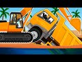 Sand Mining on the Island - Excavater, Dump Truck Falling into Deep Hole | Construction vehicles