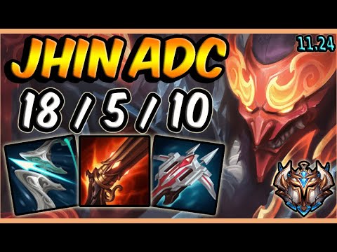 Jhin vs Caitlyn ADC / KR Challenger / Patch 11.24 / Pre Season 12