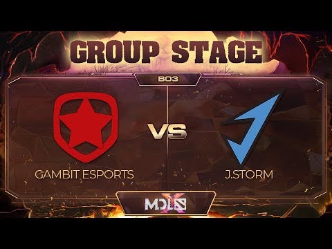 Gambit vs J.Storm Game 2 - MDL Chengdu Major: Group Stage