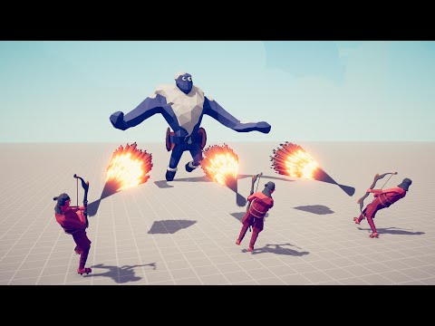 ICE GIANT vs 3x EVERY GOD - Totally Accurate Battle Simulator TABS