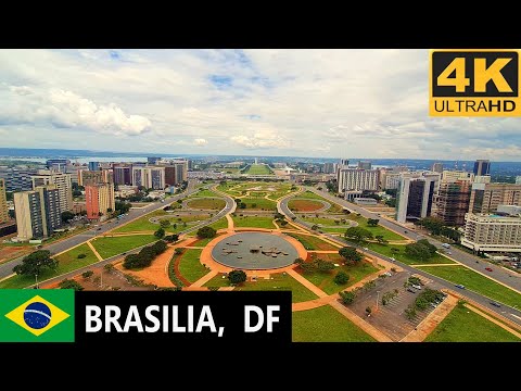 4K City Walk in Brasilia - virtual tour through streets of Brazil's capital, 2021