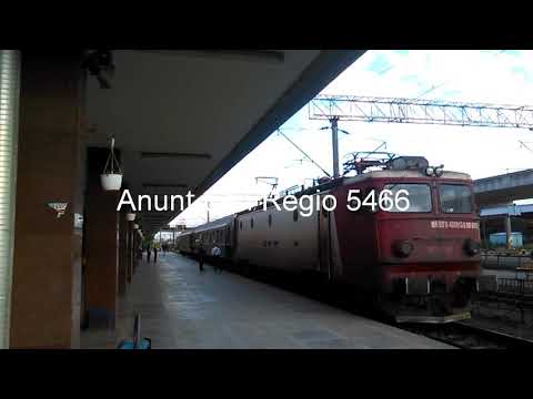 Trenuri în gara Bacău