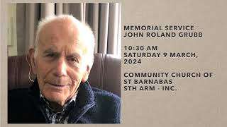 John Grubb Funeral - Service and Eulogy