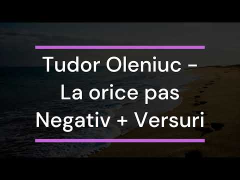 Tudor Oleniuc - La orice pas  Negativ + Versuri
