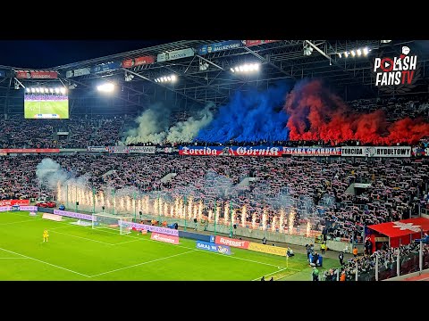 Latarki, oprawa i doping Górnika Zabrze na meczu z Wisłą Płock (21.11.2025)