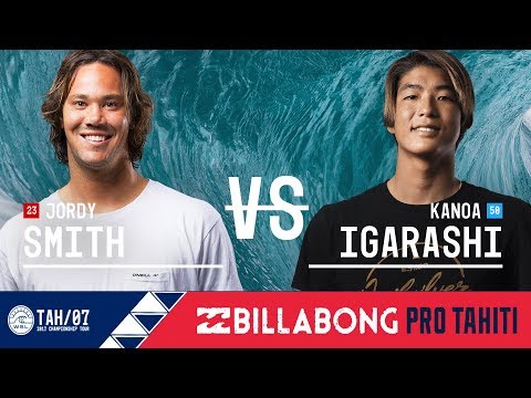 Jordy Smith vs. Kanoa Igarashi - Round Three, Heat 12 - Billabong Pro Tahiti 2017