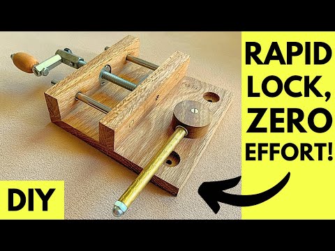 Ultimate Fast-Release Vise - Save Time on Every Project!  #woodworking #diytools #vise #clamp