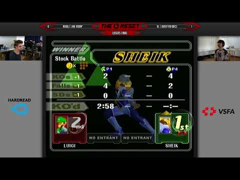 RODG | Jah Ridin' (Luigi) vs vL | Overtriforce (Sheik), Melee Losers Final @TheReset #4