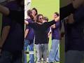 KKR Abraham Aur Suhana Kitne Pyar Se Apne Papa Shahrukh Khan Ko Dekh Rahe Hain Srk Kkr