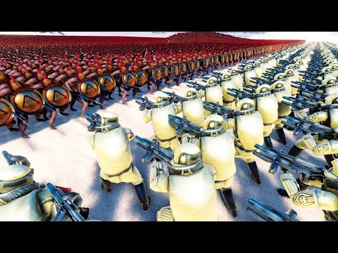 CAN 500 OVERWATCH ELITE SOLDIERS STOP 50,000 SPARTANS ? - UEBS MODS - Ultimate Epic Battle Simulator