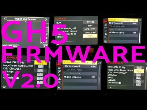 GH5 FIRMWARE 2.0 - Hands On - FIRST LOOK at GH5 firmware version 2.0 with FOOTAGE AND MORE!!!
