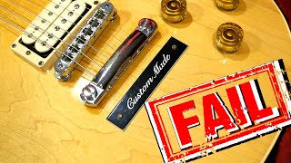 Video thumbnail for Gibson's FAIL of a "Reissue" | 1979 Gibson Les Paul KM Custom Made Plaque Natural Review + Demo by The Trogly's Guitar Show