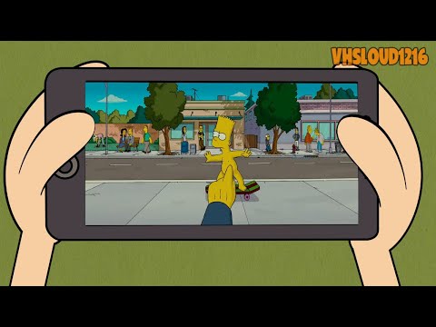 Lincoln & Clyde Reacts To Bart Simpson Skateboarding "Naked"