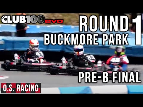 Club100 Buckmore Park Round 1 Cadet Pre-B Final - How not to do a rolling start - 21st May 2022
